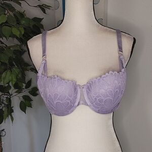 Savage X Fenty Savage Not Sorry Lightly Lined Lace Balconette Bra 40C